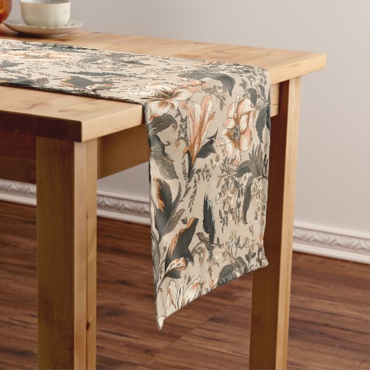  Floral Pattern Table Runner Korte Tafelloper (Voorbeeld)