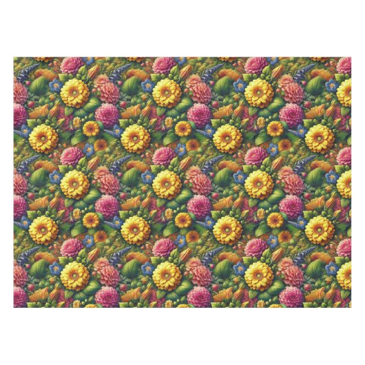 Floral Pattern Tafelkleed (Voorkant (Horizontaal))