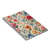 Floral Pattern Tegel Notitieboek (Rechterzijde)