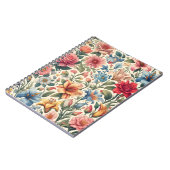 Floral Pattern Tegel Notitieboek (Linkerzijde)