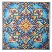 Floral pattern tegeltje (Voorkant)