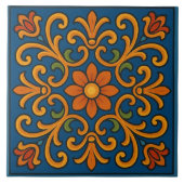 Floral pattern tegeltje (Voorkant)