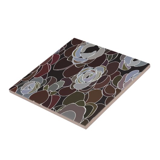 Floral Pattern Tegeltje (Zijkant)