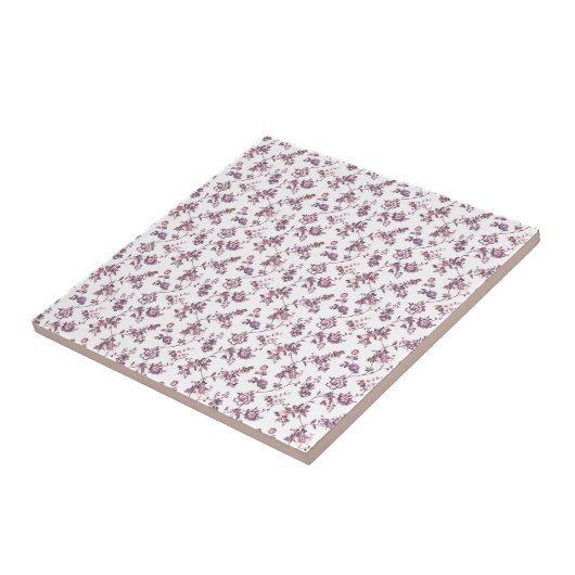 Floral Pattern Tegeltje (Zijkant)