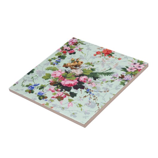  Floral Pattern Tegeltje (Zijkant)