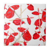Floral Pattern Tegeltje (Voorkant)