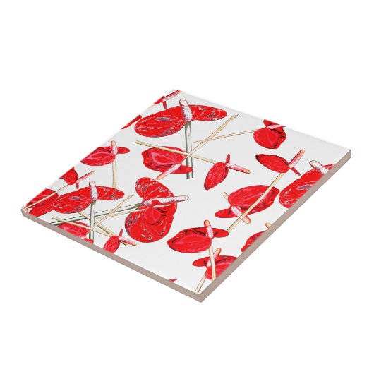 Floral Pattern Tegeltje (Zijkant)