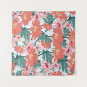 Floral Pattern Tekening Elegant Decorative Flowers Wandkleed (Voorkant (horizontaal))