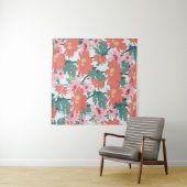 Floral Pattern Tekening Elegant Decorative Flowers Wandkleed (In Situ (horizontaal))