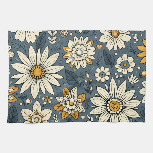 Floral Pattern Theedoek (Horizontaal)