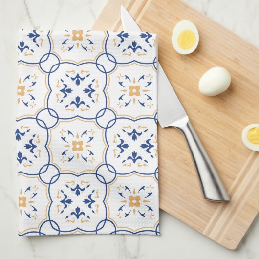 Floral Pattern Theedoek (Quarter Fold)