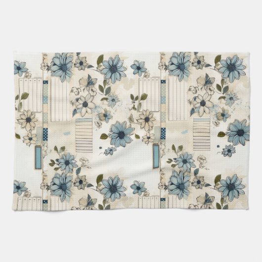 Floral Pattern Theedoek (Horizontaal)
