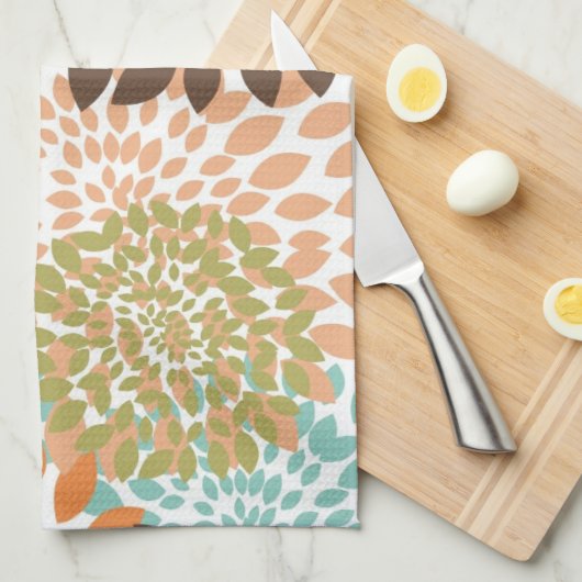 Floral Pattern Theedoek (Quarter Fold)