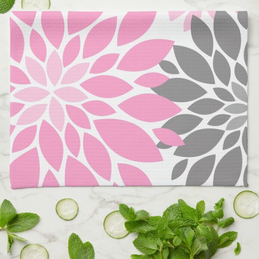 Floral Pattern Theedoek (Gevouwen)