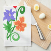 Floral Pattern Theedoek (Quarter Fold)