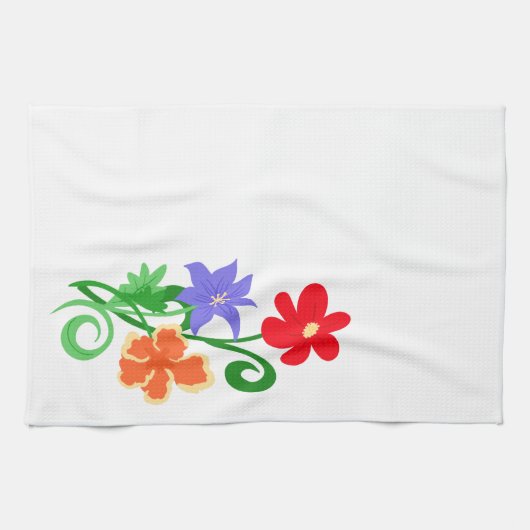 Floral Pattern Theedoek (Horizontaal)