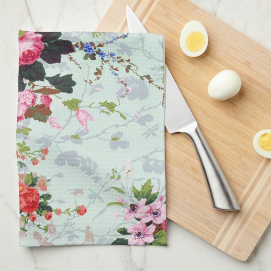 Floral Pattern Theedoek (Quarter Fold)
