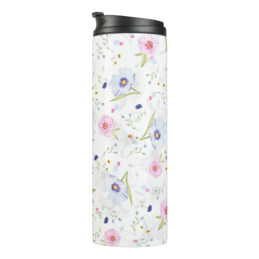Floral Pattern Thermosbeker (Geroteerd rechts)