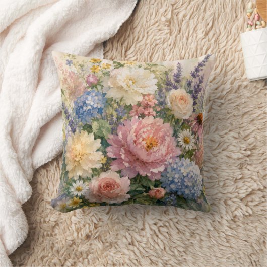 Floral Pattern Throw Pillow Cover Kussen (Deken)
