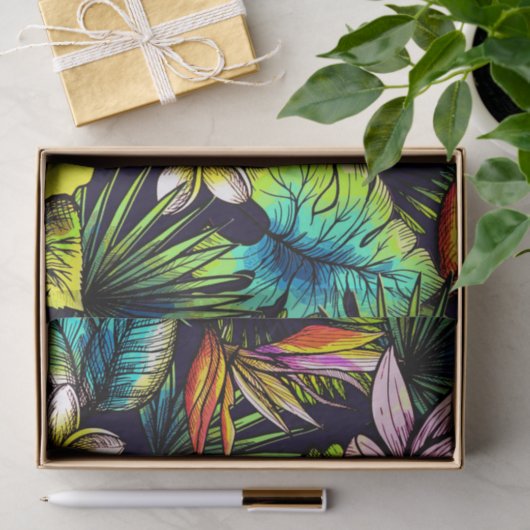 Floral Pattern Tissuepapier (Geschenk)