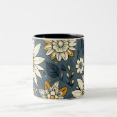  Floral Pattern Tweekleurige Koffiemok (Center)