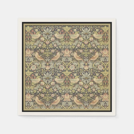 Floral Pattern van William Morris - Paper Napkins Servet (Voorkant)