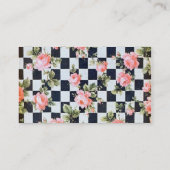  Floral Pattern Visitekaartje (Achterkant)