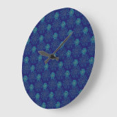Floral Pattern Wall Clock Grote Klok (Hoek)