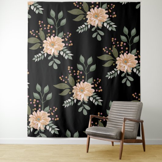 Floral Pattern Wandkleed (In situ)