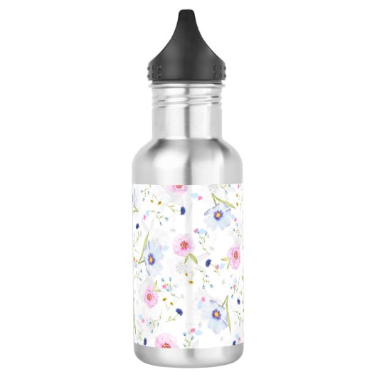 Floral Pattern Waterfles (Links)