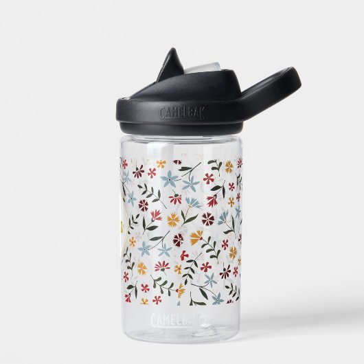 Floral Pattern Waterfles (Links)