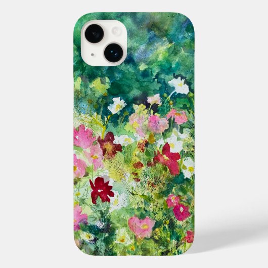 Floral Pattern Waterverf Case-Mate iPhone Case (Achterkant)