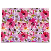 Floral Pattern-Waterverf Groot Cadeauzakje (Voorkant)