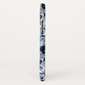 Floral Pattern Waterverf Navy Pastel Blue Case-Mate iPhone Case (Achterkant / rechts)