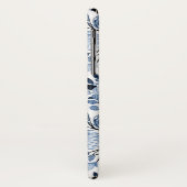 Floral Pattern Waterverf Navy Pastel Blue Case-Mate iPhone Case (Achterkant/links)