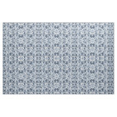 Floral Pattern Waterverf Navy Pastel Blue Stof (Fat Quarter)