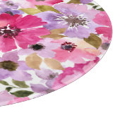 Floral Pattern-Waterverf Snijplank (Hoek)