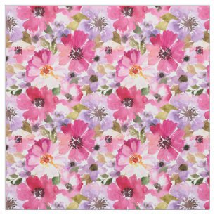 Floral Pattern-Waterverf Stof