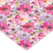 Floral Pattern-Waterverf Tafelkleed (Gekanteld)