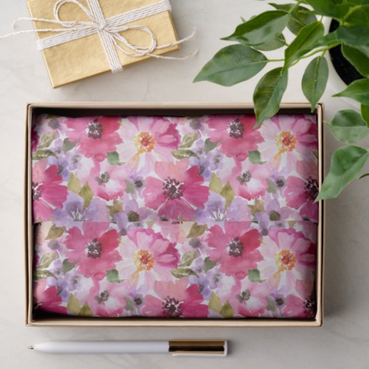 Floral Pattern-Waterverf Tissuepapier (Geschenk)