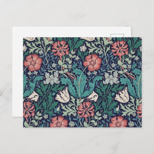 Floral Pattern, William Morris Briefkaart (Voorkant / Achterkant)