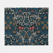  Floral Pattern, William Morris Fleece Deken (Voorkant (Horizontaal))