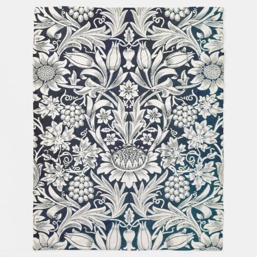  Floral Pattern, William Morris Fleece Deken (Voorkant)