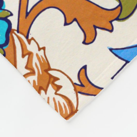  Floral Pattern, William Morris Fleece Deken (Hoek)