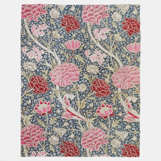 Floral Pattern, William Morris Fleece Deken (Voorkant)