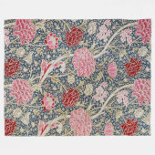  Floral Pattern, William Morris Fleece Deken (Voorkant (Horizontaal))