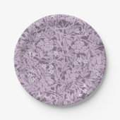 Floral Pattern William Morris Lavender Papieren Bordje (Voorkant)