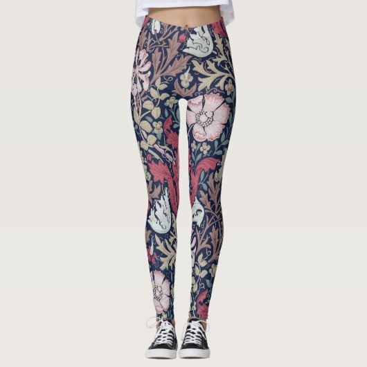 Floral Pattern, William Morris Leggings (Voorkant)