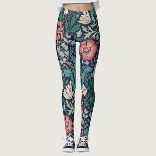 Floral Pattern, William Morris Leggings