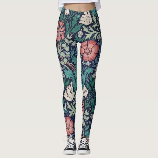 Floral Pattern, William Morris Leggings (Voorkant)